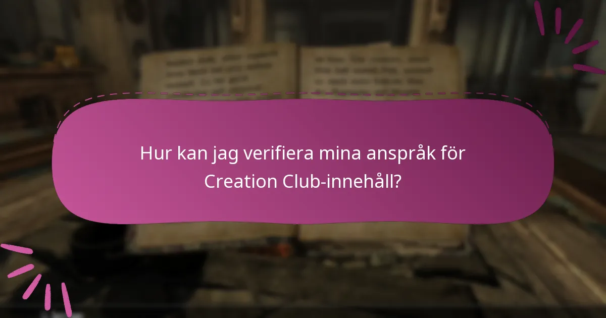 Vilket innehåll finns tillgängligt genom Creation Club?